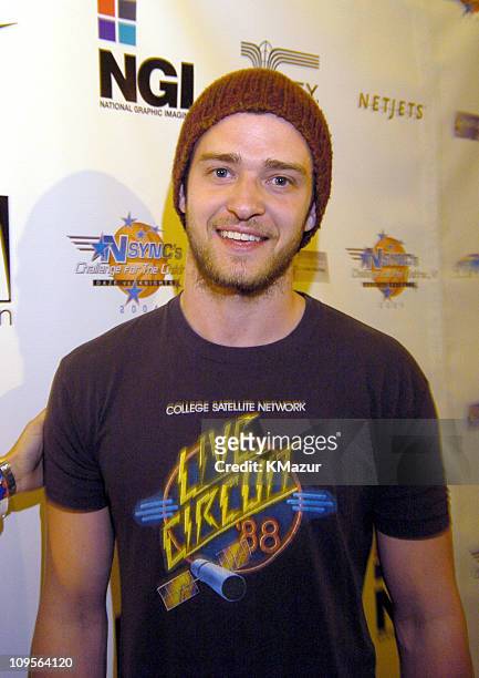 Justin Timberlake during *NSYNC's Challenge for the Children VI - Day 1 - Mansion Party - Arrivals at Mansion in Miami Beach, Florida, United States.