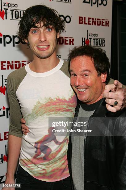 Tyson Ritter of The All-American Rejects and David Janollari, President of WB