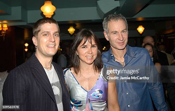 Rob Thomas, Patty Smyth and John McEnroe during Designer Ron Chereskin Hosts Rob Thomas and Jewel Performance to Benefit Sidewalk Angels Foundation...