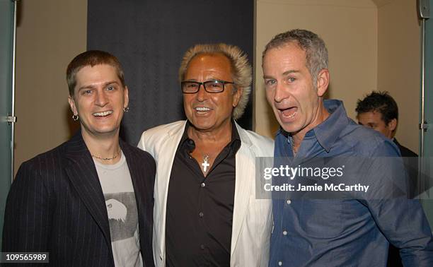 Rob Thomas, Mick Jones and John McEnroe during Designer Ron Chereskin Hosts Rob Thomas and Jewel Performance to Benefit Sidewalk Angels Foundation at...