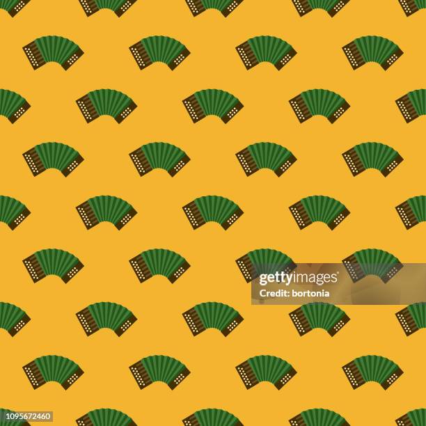 ireland seamless pattern - celtic music stock illustrations