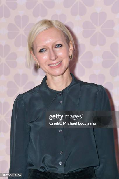 Designer Nicola Glass attend the Kate Spade fashion show during New York Fashion Week at Cipriani 25 Broadway on February 08, 2019 in New York City.