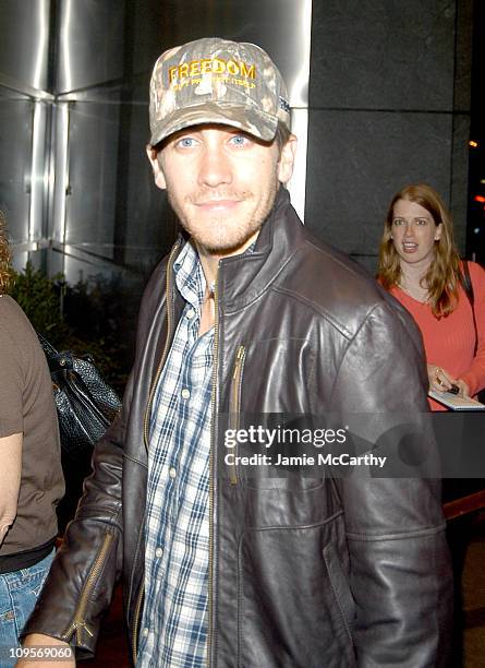 Jake Gyllenhaal during The ACLU Freedom Concert - After Party Arrivals - October 4, 2004 at Mandarin Orient in New York City, New York, United States.