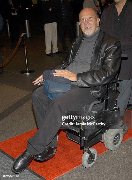 Chuck Close during The ACLU Freedom Concert - After Party Arrivals - October 4, 2004 at Mandarin Orient in New York City, New York, United States.