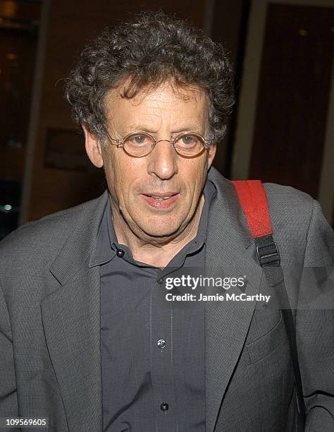 Philip Glass during The ACLU Freedom Concert - After Party Arrivals - October 4, 2004 at Mandarin Orient in New York City, New York, United States.
