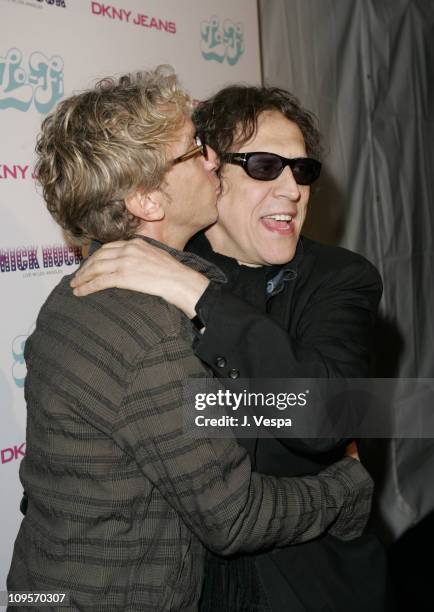 Andy Dick and Mick Rock during DKNY Jeans Presents "Mick Rock Live in L.A." Exhibit at the Lo-Fi Gallery at Lo-Fi in Los Angeles, California, United...
