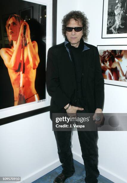 Mick Rock with his cover photo for "Raw Power" by Iggy & The Stooges