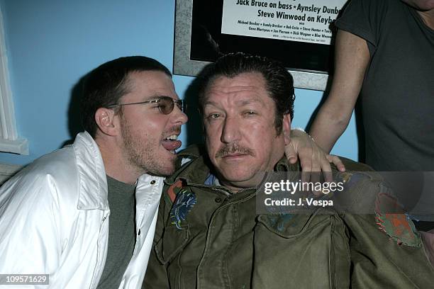 Hartwell and Steve Jones during DKNY Jeans Presents "Mick Rock Live in L.A." Exhibit at the Lo-Fi Gallery at Lo-Fi in Los Angeles, California, United...