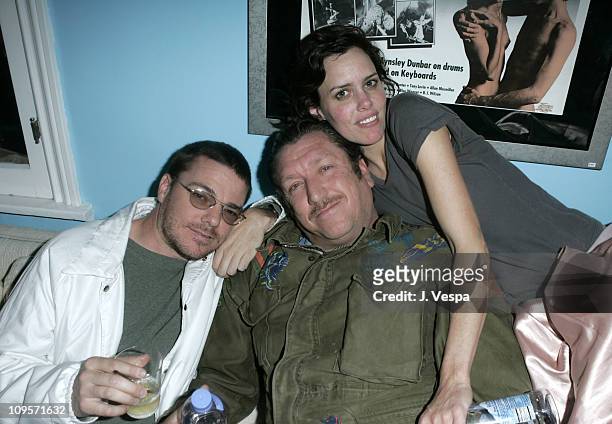 Hartwell, Steve Jones and Ione Skye during DKNY Jeans Presents "Mick Rock Live in L.A." Exhibit at the Lo-Fi Gallery at Lo-Fi in Los Angeles,...