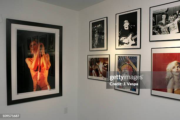 Works by Mick Rock during DKNY Jeans Presents "Mick Rock Live in L.A." Exhibit at the Lo-Fi Gallery at Lo-Fi in Los Angeles, California, United...