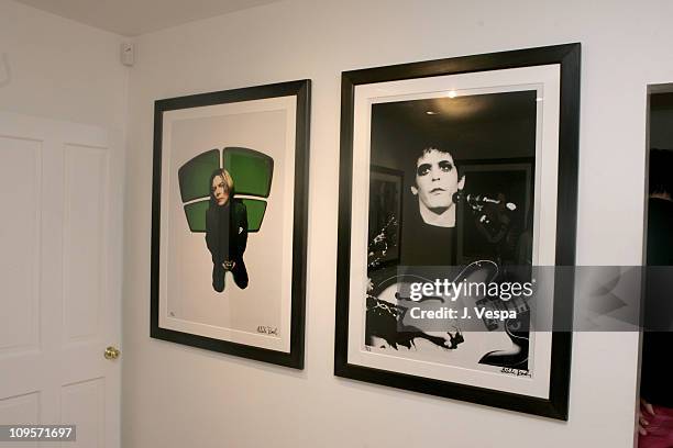 Works by Mick Rock during DKNY Jeans Presents "Mick Rock Live in L.A." Exhibit at the Lo-Fi Gallery at Lo-Fi in Los Angeles, California, United...