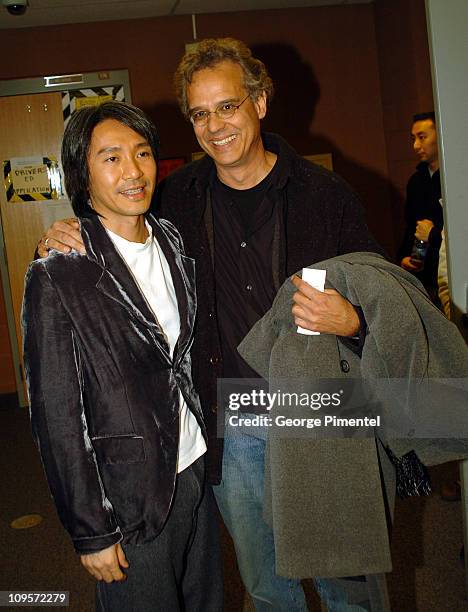 Stephen Chow, director and Bill Borden, producer of "Kung Fu Hustle"