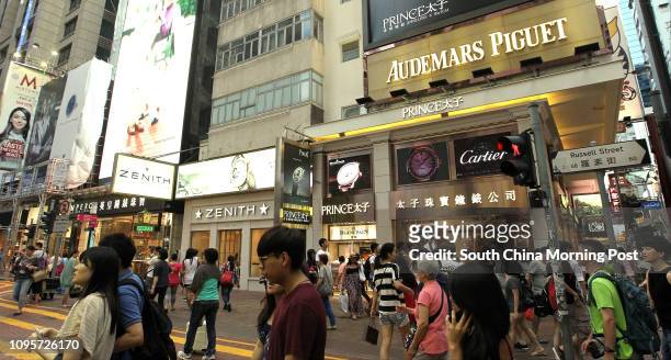The most expensive shop rent at Russell Street Causeway Bay Hong Kong 14JUN15