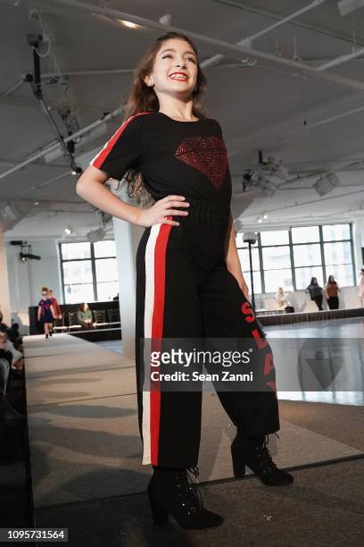 Audriana Giudice walks the runway at Cosmopolitan NYFW on February 8, 2019 in New York City.