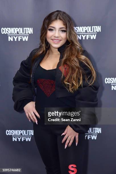 Milania Giudice attends Cosmopolitan NYFW on February 8, 2019 in New York City.