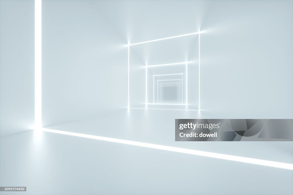 Modern abstract interior,3d RENDER