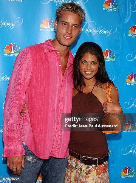 Justin Hartley and Lindsay Hartley during NBC's "Passions" 7th Season Kick-Off Party at Universal Citywalk in Universal City, California, United...