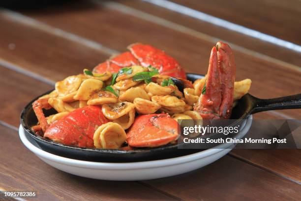 Orecchiette with blue lobster at Mangiare Italian Street Food in..., News Photo