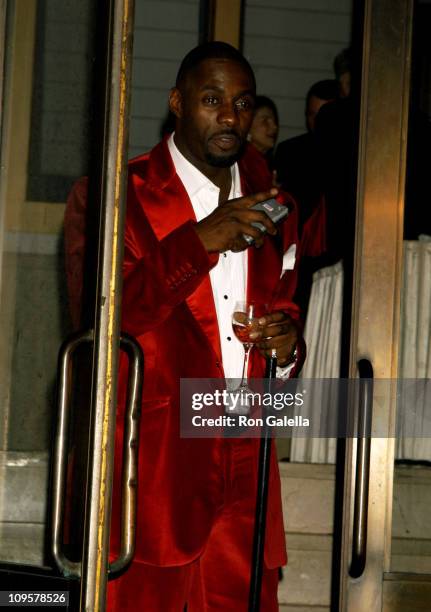 Idris Elba during Royal Birthday Ball for Sean "P. Diddy" Combs - Arrivals at Cipriani's in New York City, New York, United States.