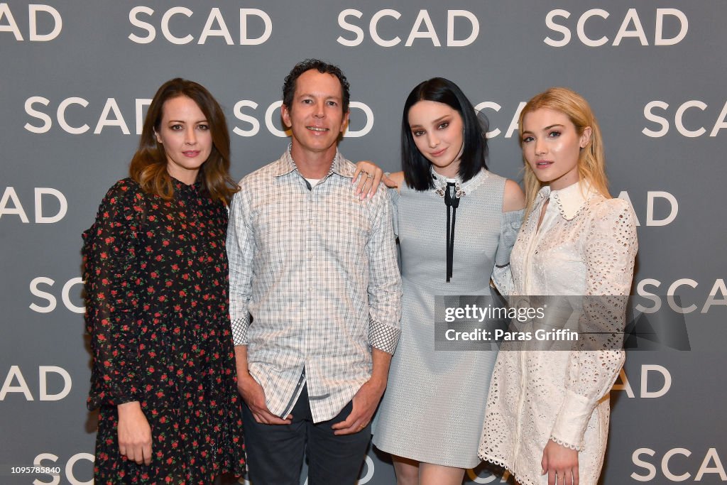 Emma Dumont, Matt Nix, Amy Acker and Skyler Samuels attend the "The