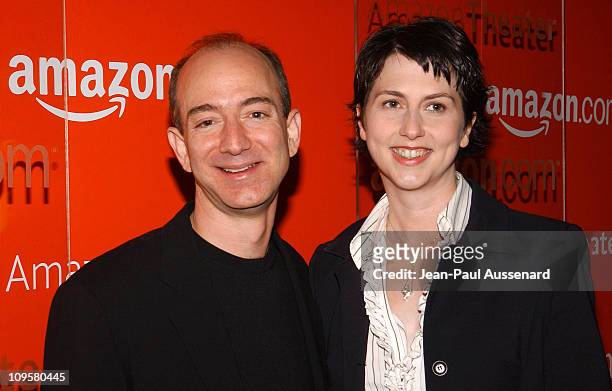 Jeff Bezos, CEO of Amazon and wife Mackenzie Bezos