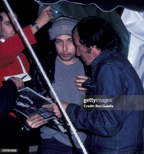 Bob Dylan during 22nd Annual GRAMMY Awards - Warner Bros. After Party at Chasen's Restaurant in Beverly Hills, California, United States.