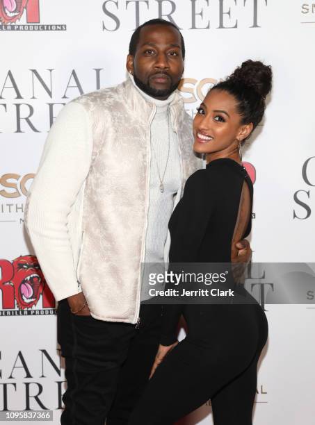DeStorm Power and Alicia "JaNina" Gordillo attend Smith Global Media's World Premiere of "Canal Street" at ArcLight Hollywood on January 17, 2019 in...