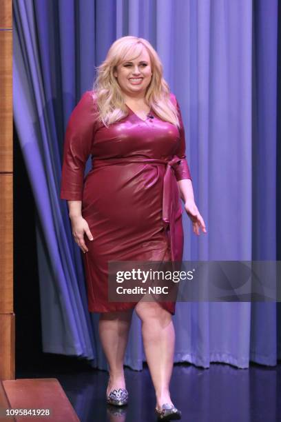 Episode 1012 -- Pictured: Actress Rebel Wilson arrives to the show on February 8, 2019 --