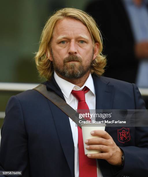 Arsenal Head of Recruitmen Sven Mislintat before the Pre-season friendly between Arsenal and Chelsea on August 1, 2018 in Dublin, Ireland.