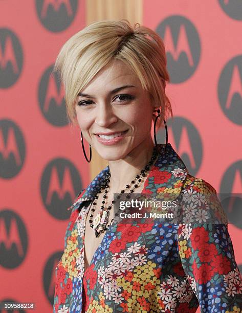 Samaire Armstrong during LL Cool J Performs at the Motorola Sixth Anniversary Party to Benefit Toys for Tots - Arrivals at Music Box Theatre in...