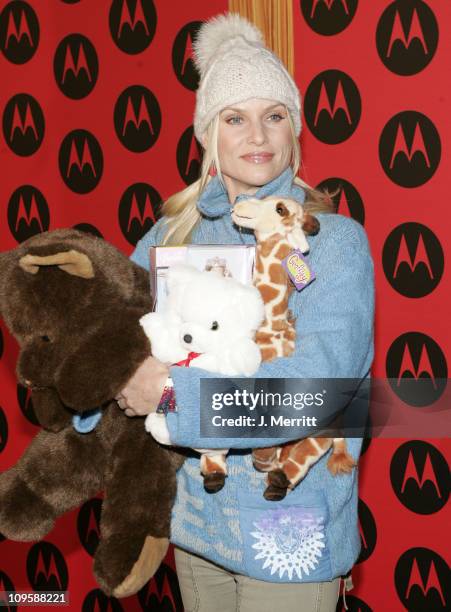 Nicollette Sheridan during LL Cool J Performs at the Motorola Sixth Anniversary Party to Benefit Toys for Tots - Arrivals at Music Box Theatre in...