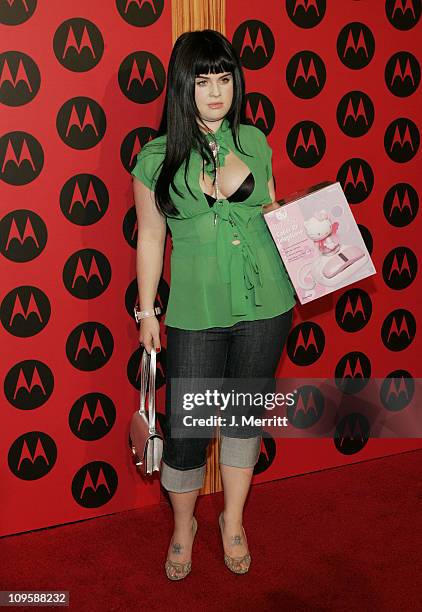 Kelly Osbourne during LL Cool J Performs at the Motorola Sixth Anniversary Party to Benefit Toys for Tots - Arrivals at Music Box Theatre in...