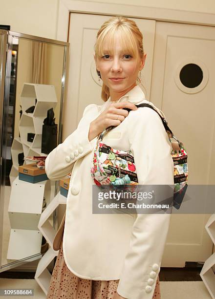 Anne Heche at LeSportsac during Glamour Magazine Golden Globes Style Suite - Day 1 at Chateau Marmont in Hollywood, California, United States.