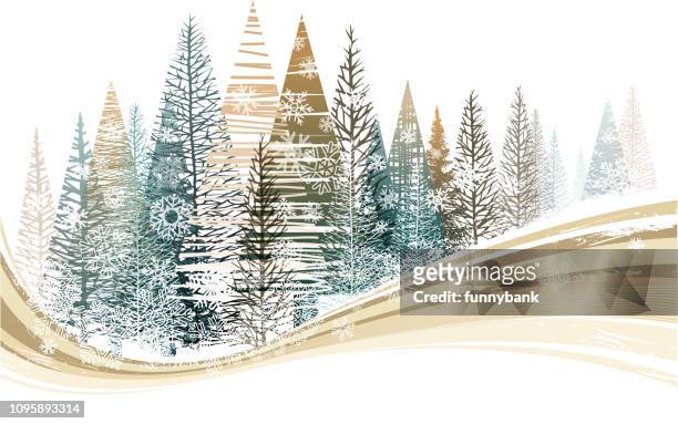 snowcapped sign - holiday stock illustrations