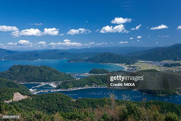 five lakes of mikata, wakasa, fukui, japan - fukui prefecture stock pictures, royalty-free photos & images