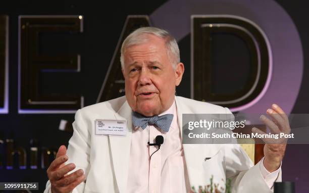 Jim Rogers, Investment Expert and Author, attends Bloomberg Businessweek/Chinese Edition, The Year Ahead: Greater China 2016 Forum at Conrad Hong...