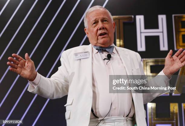 Jim Rogers, Investment Expert and Author, attends Bloomberg Businessweek/Chinese Edition, The Year Ahead: Greater China 2016 Forum at Conrad Hong...