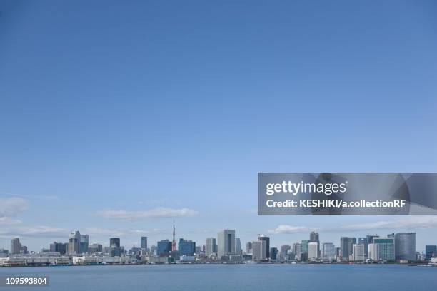 tokyo skyline - tokyo bay stock pictures, royalty-free photos & images