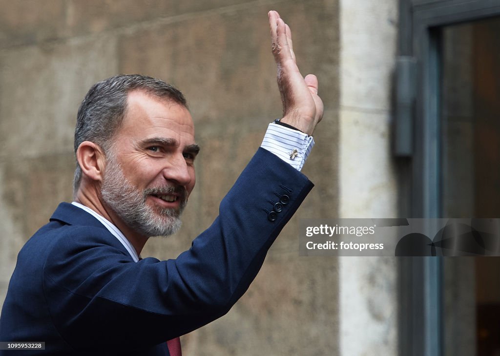 King Felipe of Spain Delivers 'Premio De Convivencia' Award in Valencia