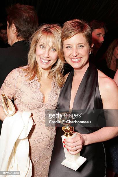 Universal's Stacey Snider and Cathy Konrad during Focus Features, NBC Universal Television Group and Universal Pictures 2006 Golden Globes After...