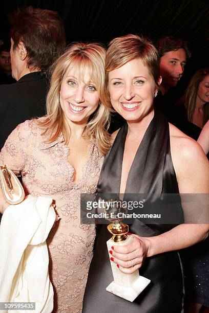 Universal's Stacey Snider and Cathy Konrad during Focus Features, NBC Universal Television Group and Universal Pictures 2006 Golden Globes After...
