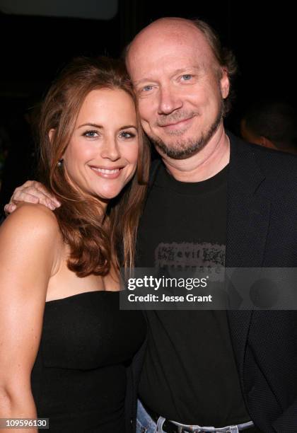 Kelly Preston and Paul Haggis during Movieline's Hollywood Life 8th Annual Young Hollywood Awards - Cocktail Reception in Los Angeles, California.