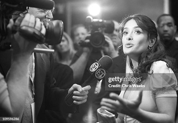 Salma Hayek during 21st Annual Santa Barbara International Film Festival - Retrospective in Black & White by Chris Weeks in Santa Barbara,...
