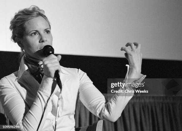 Maria Bello during 21st Annual Santa Barbara International Film Festival - Retrospective in Black & White by Chris Weeks in Santa Barbara,...