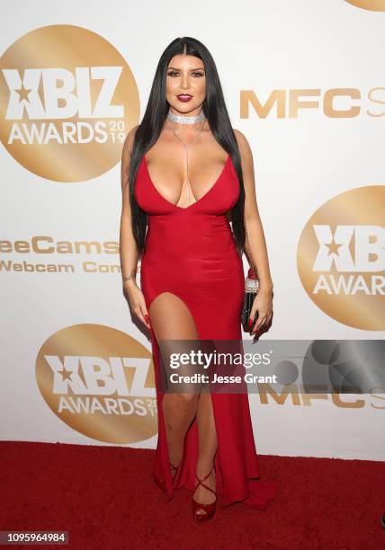 Romi Rain attends the 2019 XBIZ Awards on January 17, 2019 in Los Angeles, California.