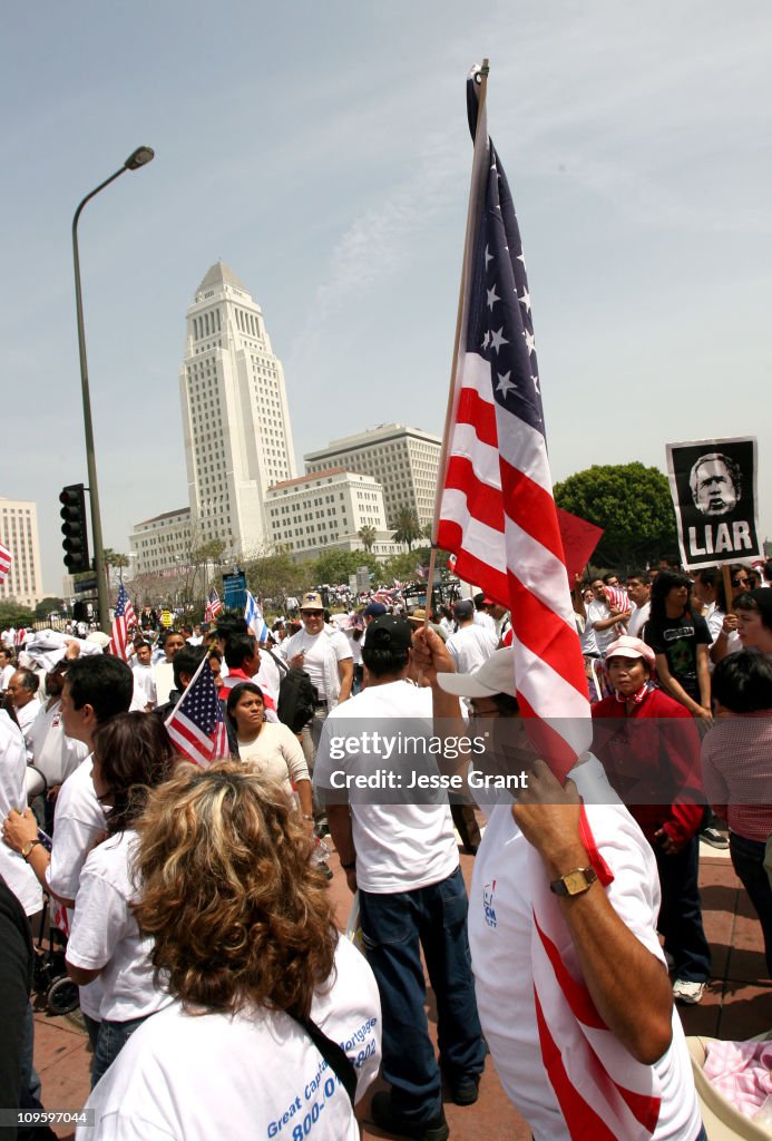 Immigrants and their supporters Rally and Hold Nationwide Boycotts - May 1, 2006