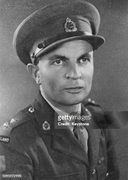 Captain Charles Upham of the 20th Canterbury-Otago Battalion of the New Zealand Division, circa 1941. Upham was one of only three people to be...