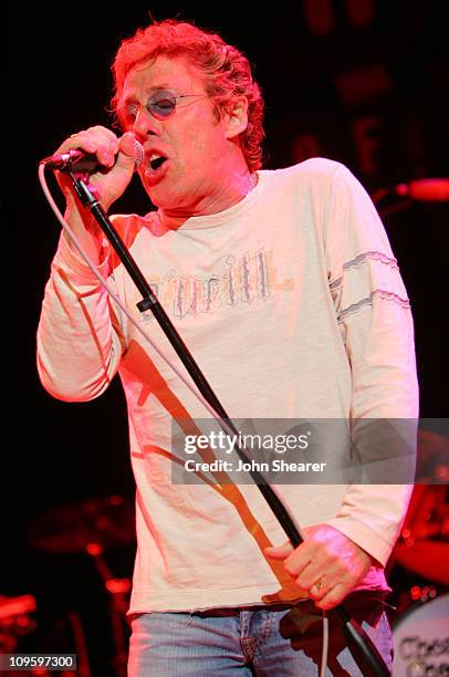 Roger Daltrey of The Who during Rock 'n Roll Fantasy Camp to Benefit the Teenage Cancer Trust - February 20, 2006 at House of Blues in West...