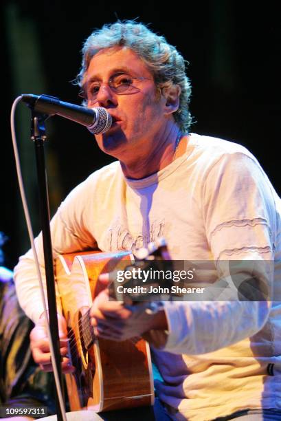 Roger Daltrey of The Who during Rock 'n Roll Fantasy Camp to Benefit the Teenage Cancer Trust - February 20, 2006 at House of Blues in West...