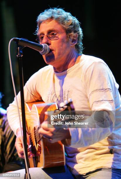 Roger Daltrey of The Who during Rock 'n Roll Fantasy Camp to Benefit the Teenage Cancer Trust - February 20, 2006 at House of Blues in West...